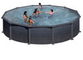 Gre poolpakke Ø550 cm 27798 liter grafit - Swim & Fun